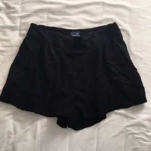 Rayon Flowy High Waist Shorts